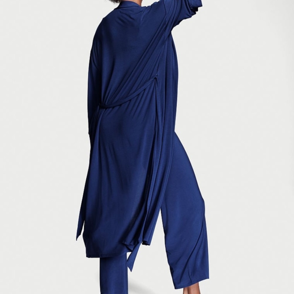 New Victoria Secret Soft Long Shower Lounge Modal Robe Kimono XS/S